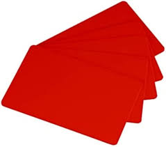 Red CR80 PVC Cards (100pk)